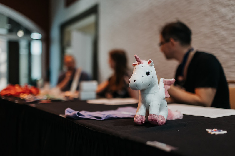 Pony at the desk